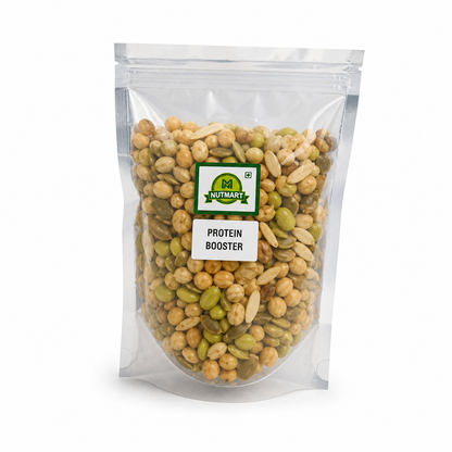 Nutmart Protein Booster crunchy snack – three-quarter pack view